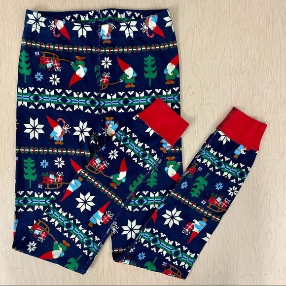 Hanna Andersson Other - Hanna Andersson Pajamas Pants Boys 10 140 cm Gnome Sweet Gnome Bottoms Christmas